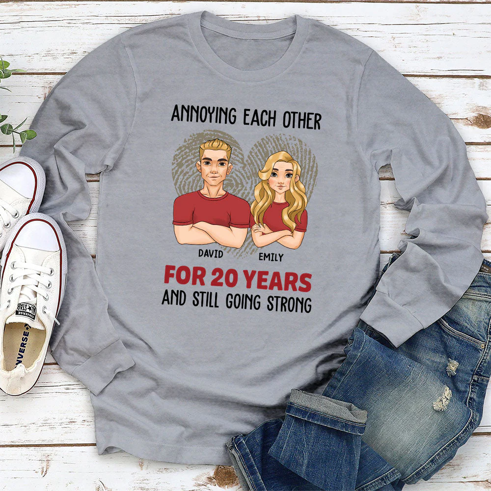 For Years - Personalized Custom Long Sleeve T-shirt - Image 3