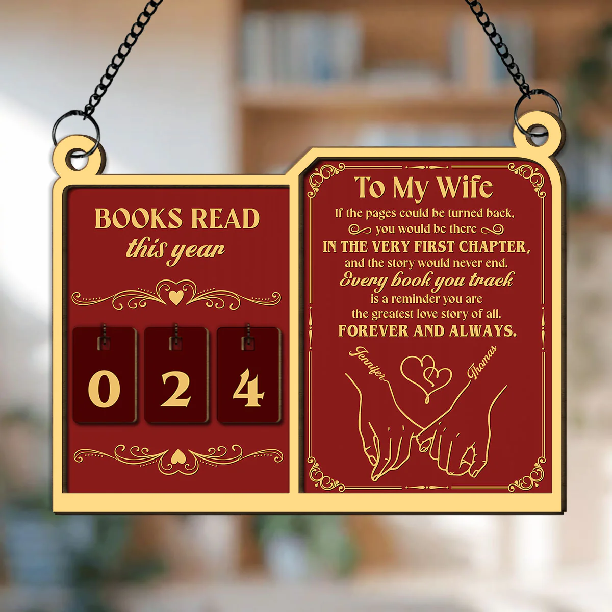 Forever And Always - Personalized Custom Tracker Sign