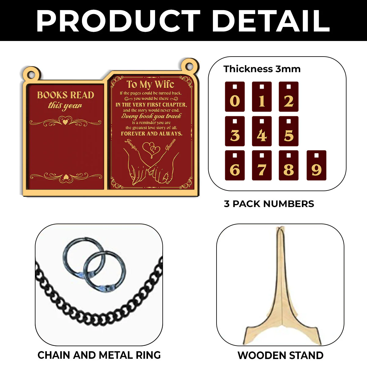 Forever And Always - Personalized Custom Tracker Sign - Image 5