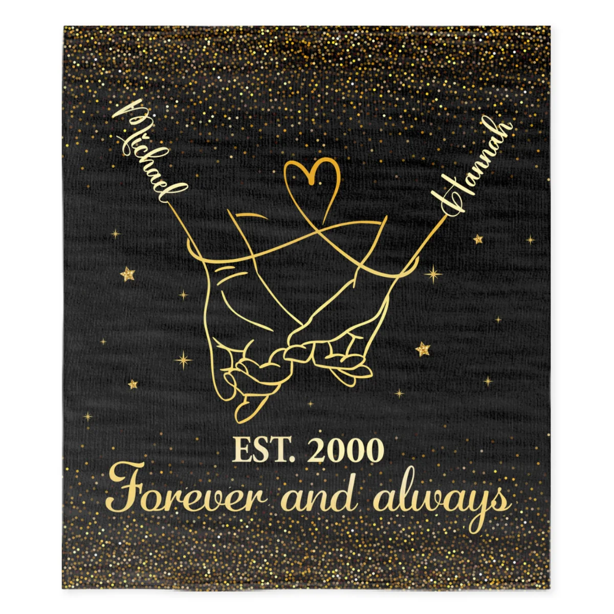Forever And Always - Personalized Custom Fleece Blanket - Image 6