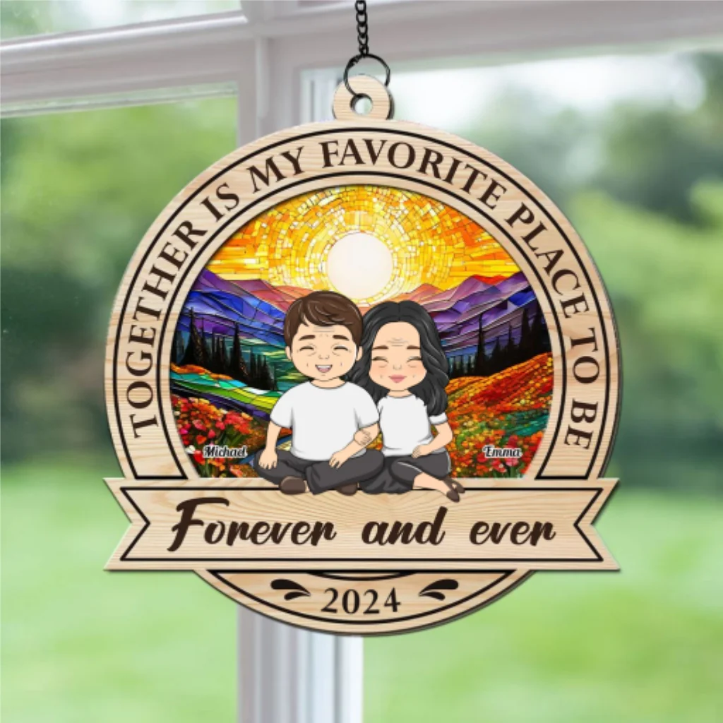 Forever And Ever - Personalized Custom Suncatcher - Image 5