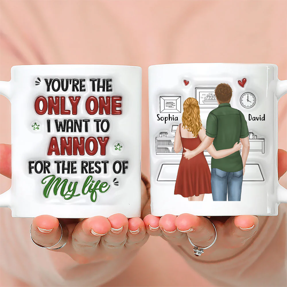 Forever Annoying You - Personalized Custom 3D Inflated Effect Mug - Image 2