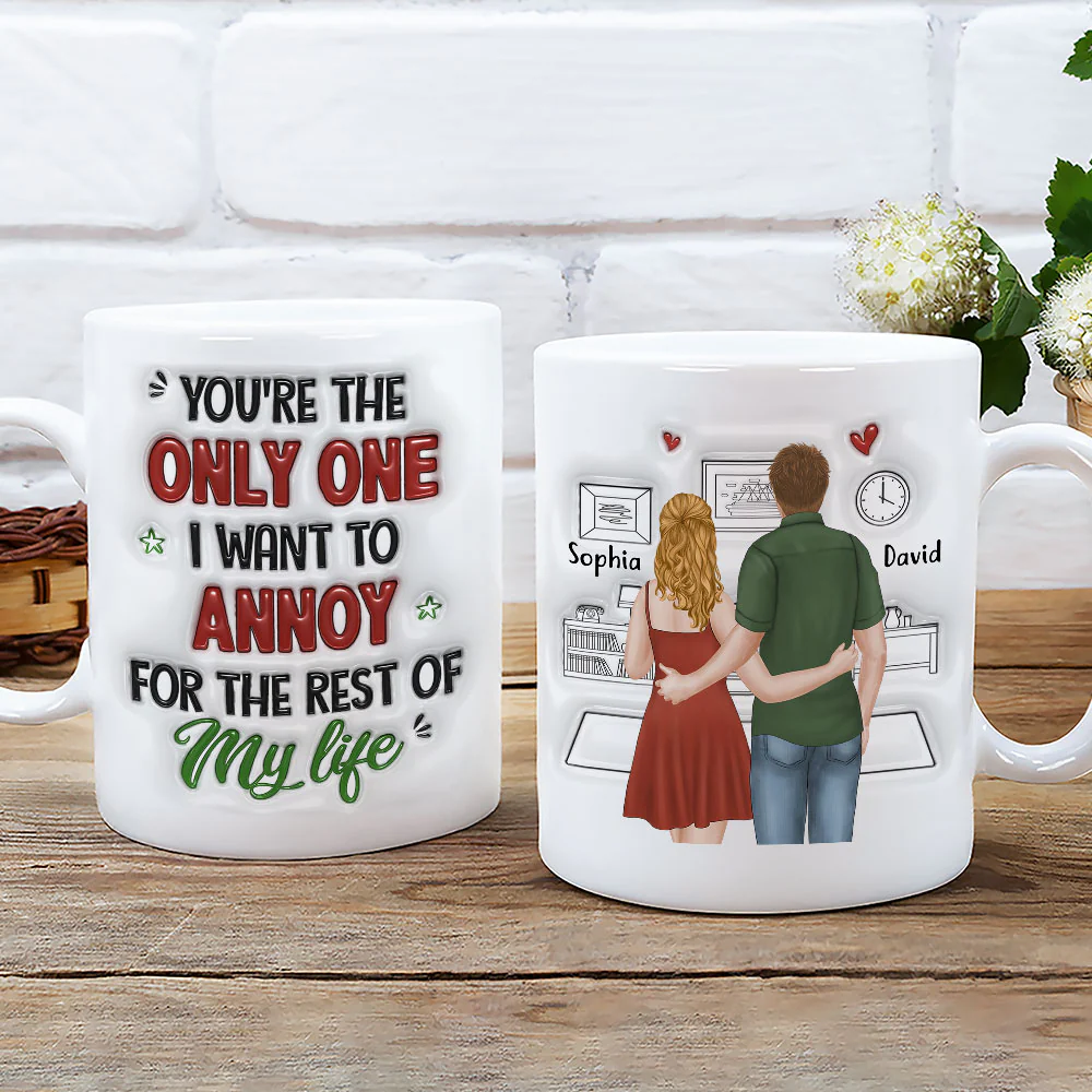 Forever Annoying You - Personalized Custom 3D Inflated Effect Mug - Image 3