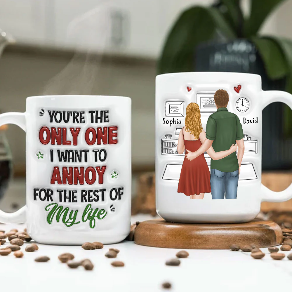 Forever Annoying You - Personalized Custom 3D Inflated Effect Mug - Image 4