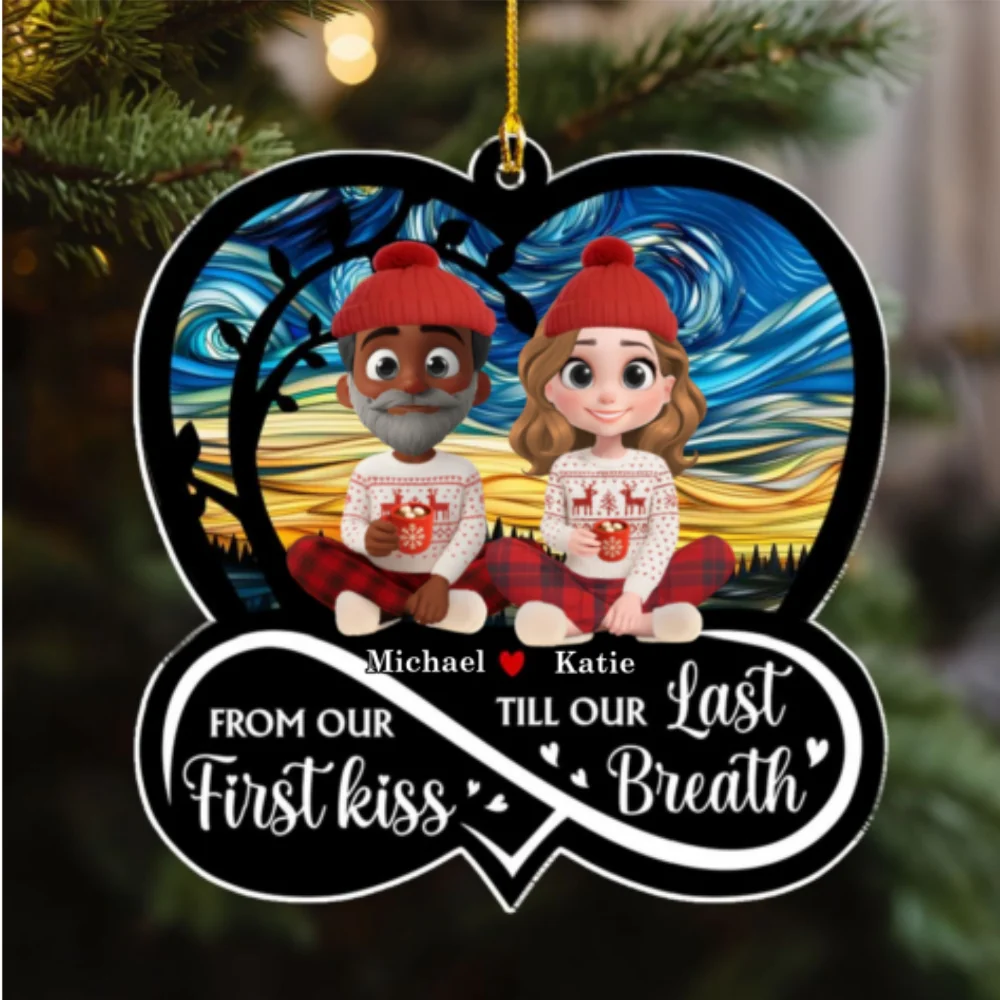 Forever By Your Side - Personalized Custom Acrylic Ornament - Image 6