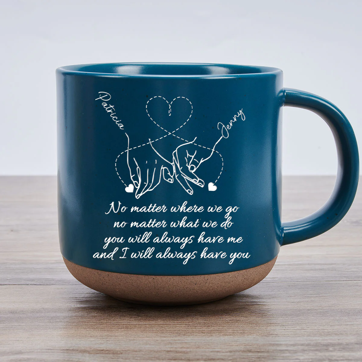 Forever Friends, Forever Young - Personalized Custom Pottery Mug