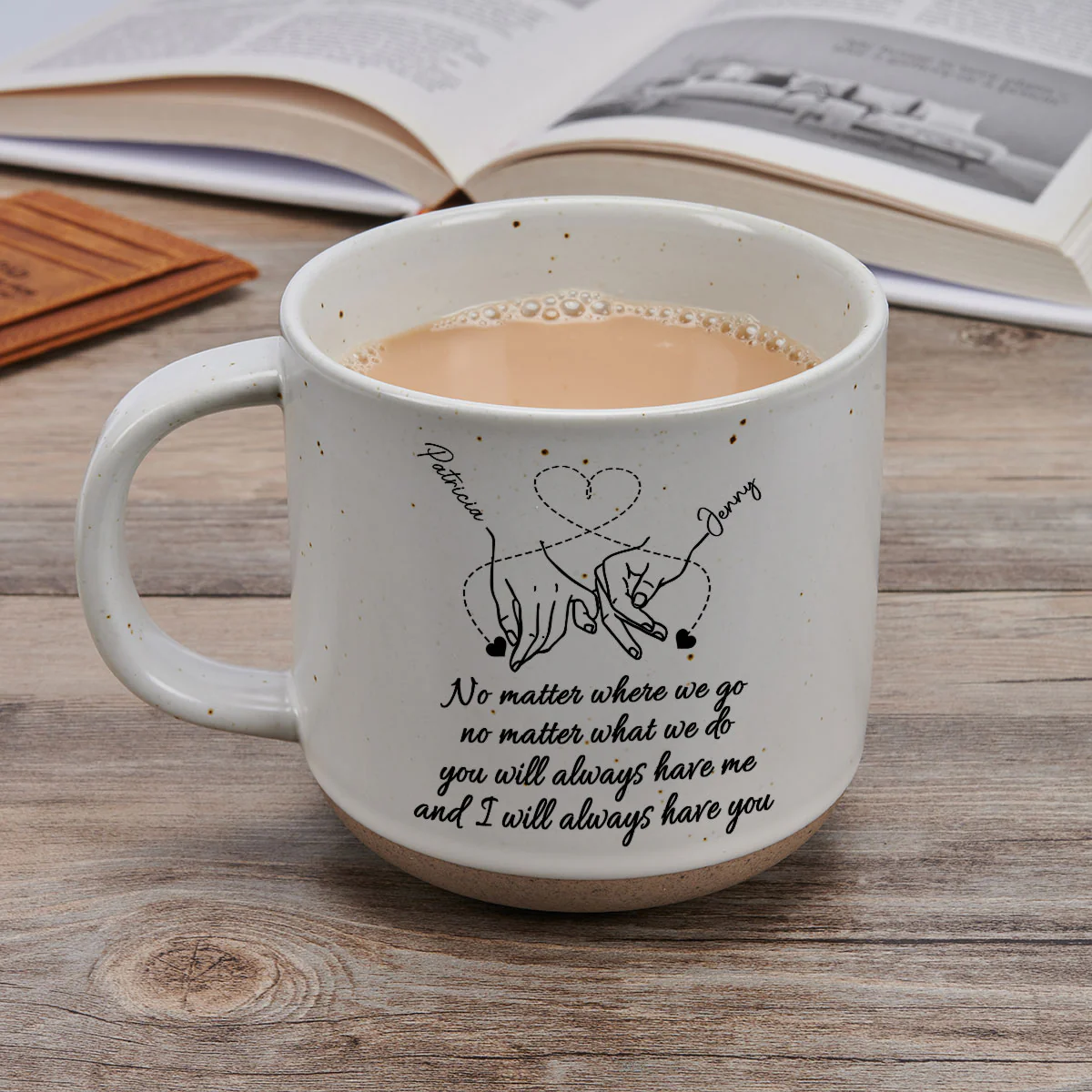 Forever Friends, Forever Young - Personalized Custom Pottery Mug - Image 3