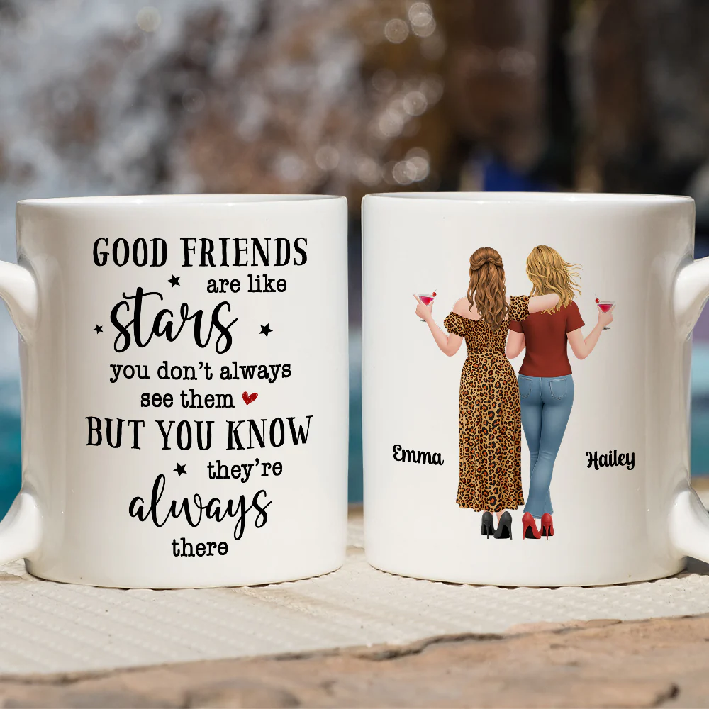 Forever Friends Star - Personalized Custom Coffee Mug - Image 3