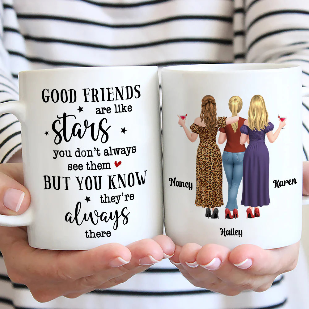 Forever Friends Star - Personalized Custom Coffee Mug - Image 4