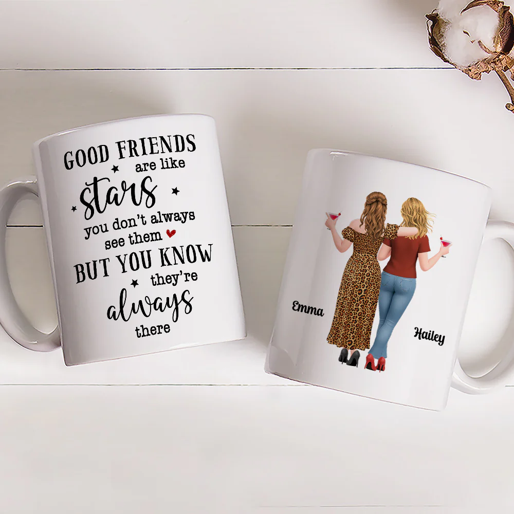 Forever Friends Star - Personalized Custom Coffee Mug - Image 5