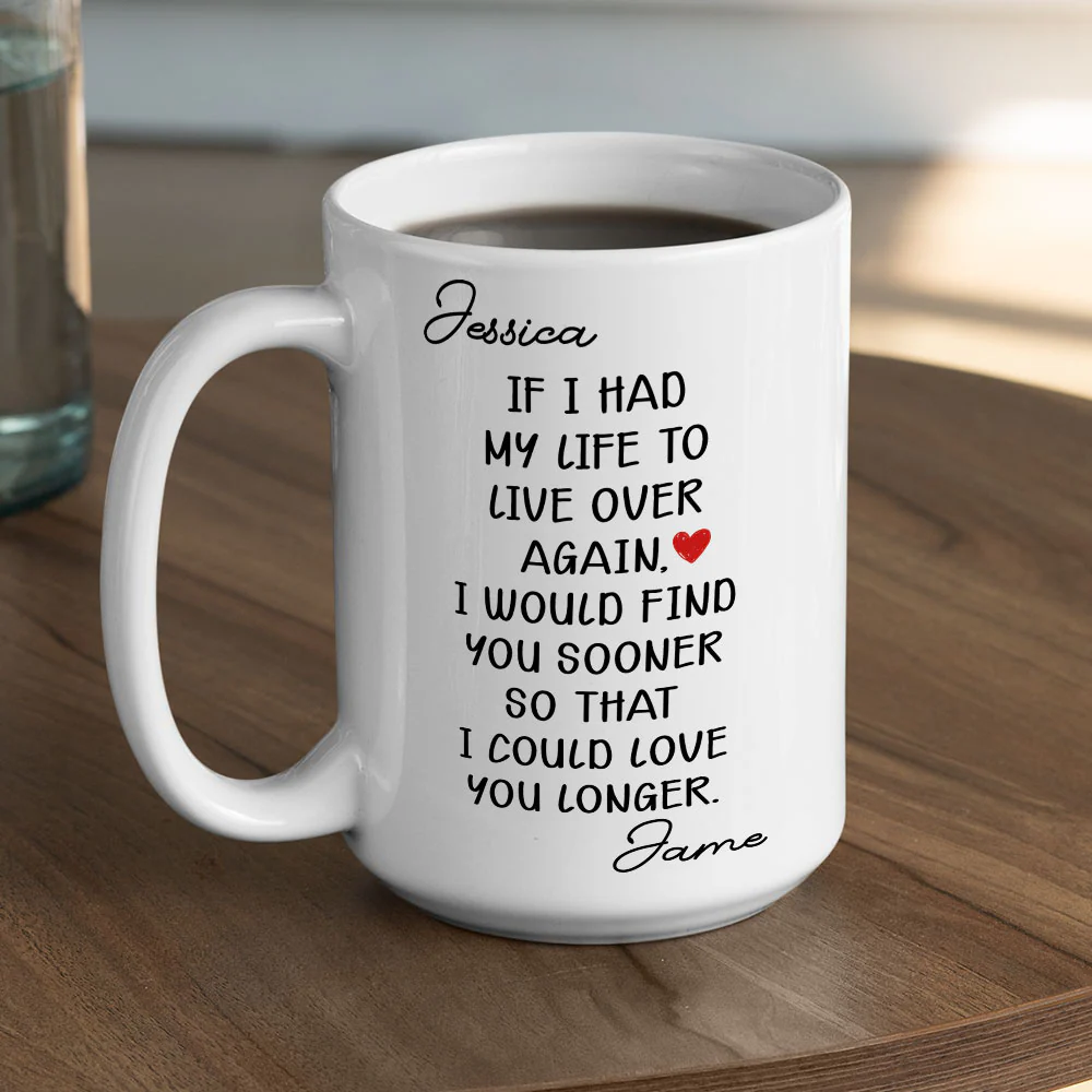 Forever Grateful For Your Love - Personalized Custom Coffee Mug - Image 4