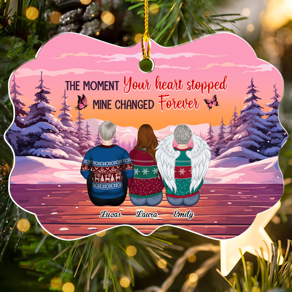 Forever Heart - Personalized Custom Acrylic Ornament - Image 2
