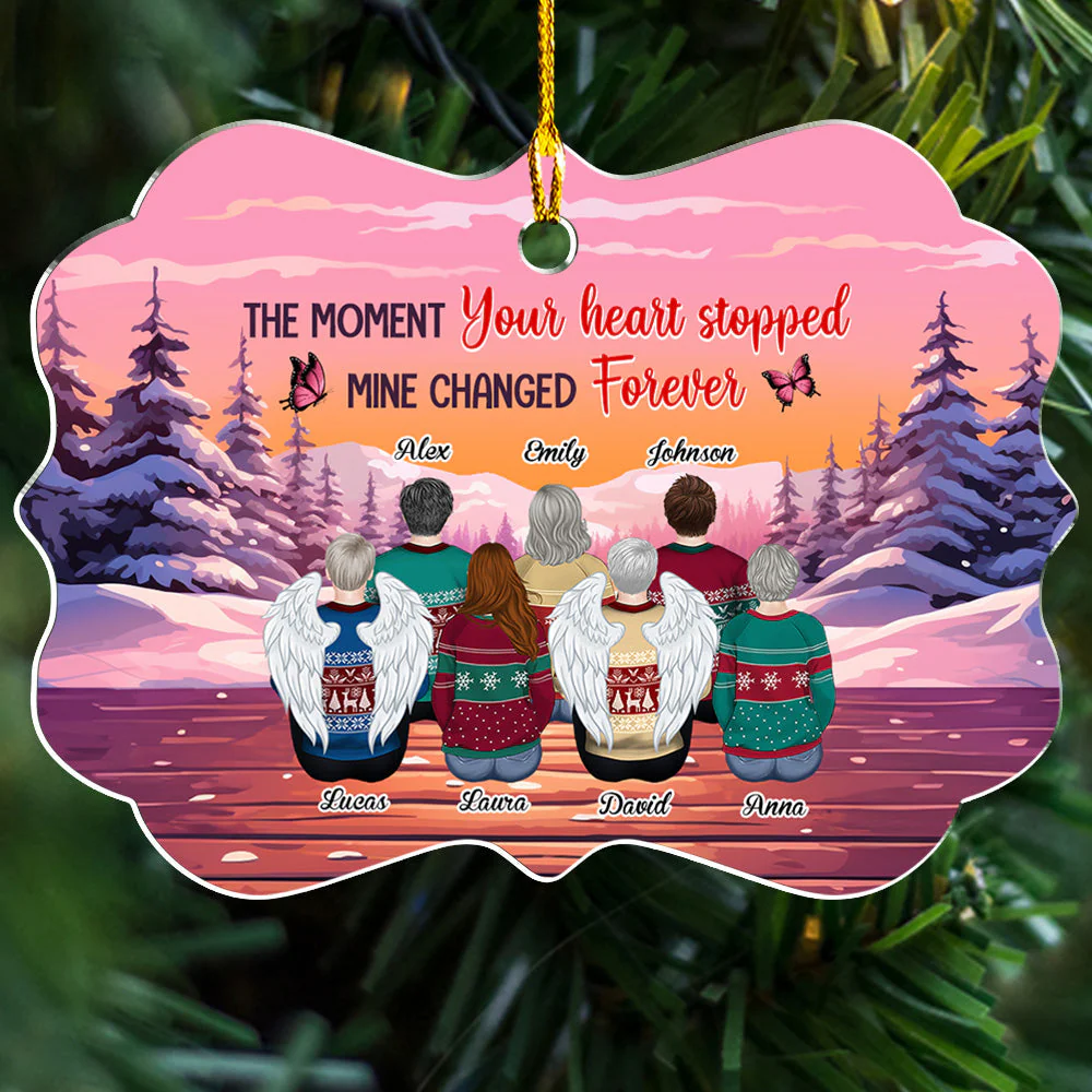 Forever Heart - Personalized Custom Acrylic Ornament - Image 4