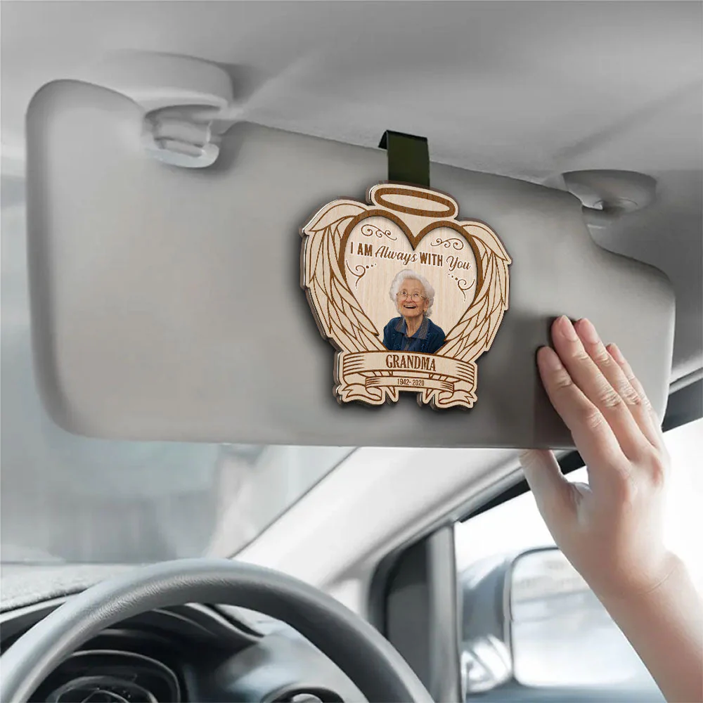 Forever In My Heart - Personalized Custom Car Visor Clip - Image 3