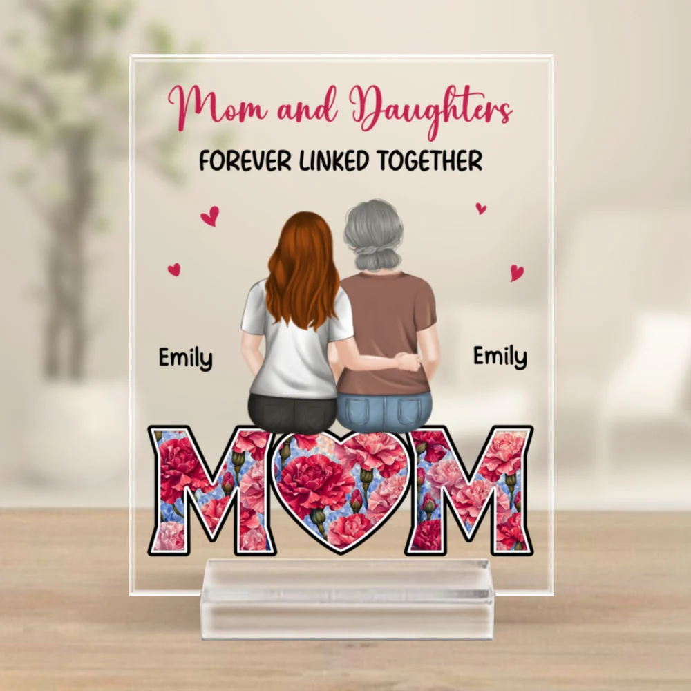 Forever Linked Together - Personalized Custom Acrylic Plaque With Base - Image 4
