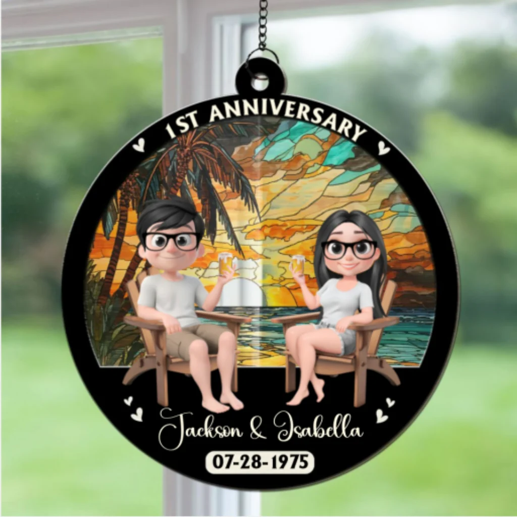 Love Last Forever - Personalized Custom Suncatcher - Image 6