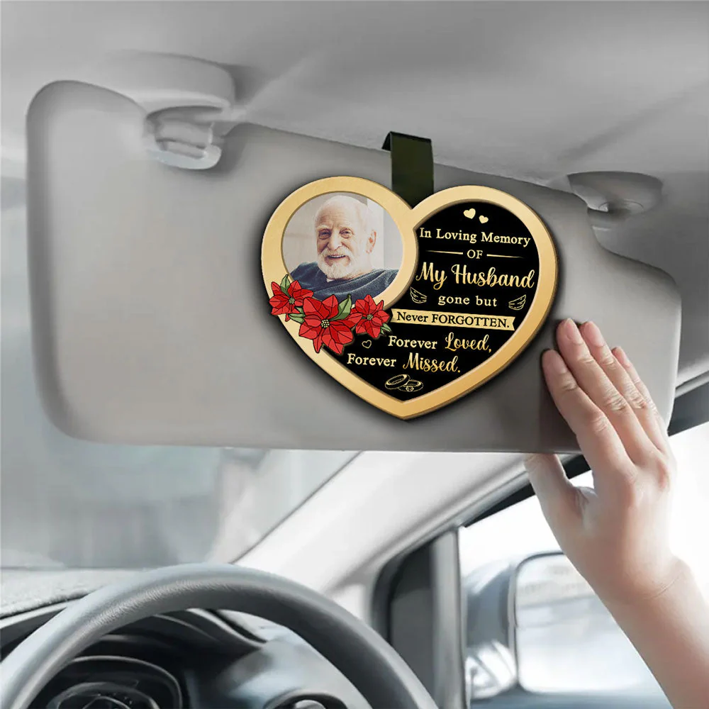 Forever Loved Forever Missed - Personalized Custom Car Visor Clip - Image 2