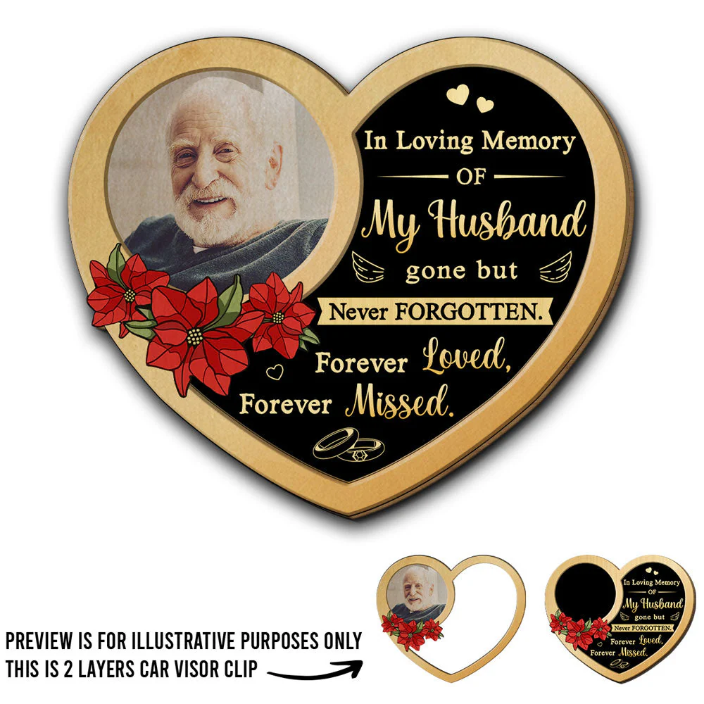 Forever Loved Forever Missed - Personalized Custom Car Visor Clip - Image 5