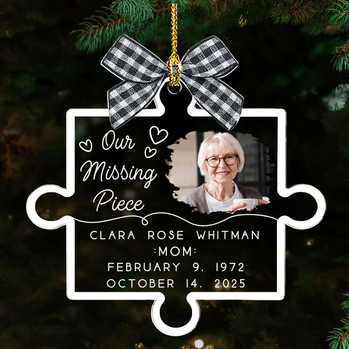 Forever Loved Never Forgotten Always - Personalized Custom Acrylic Ornament