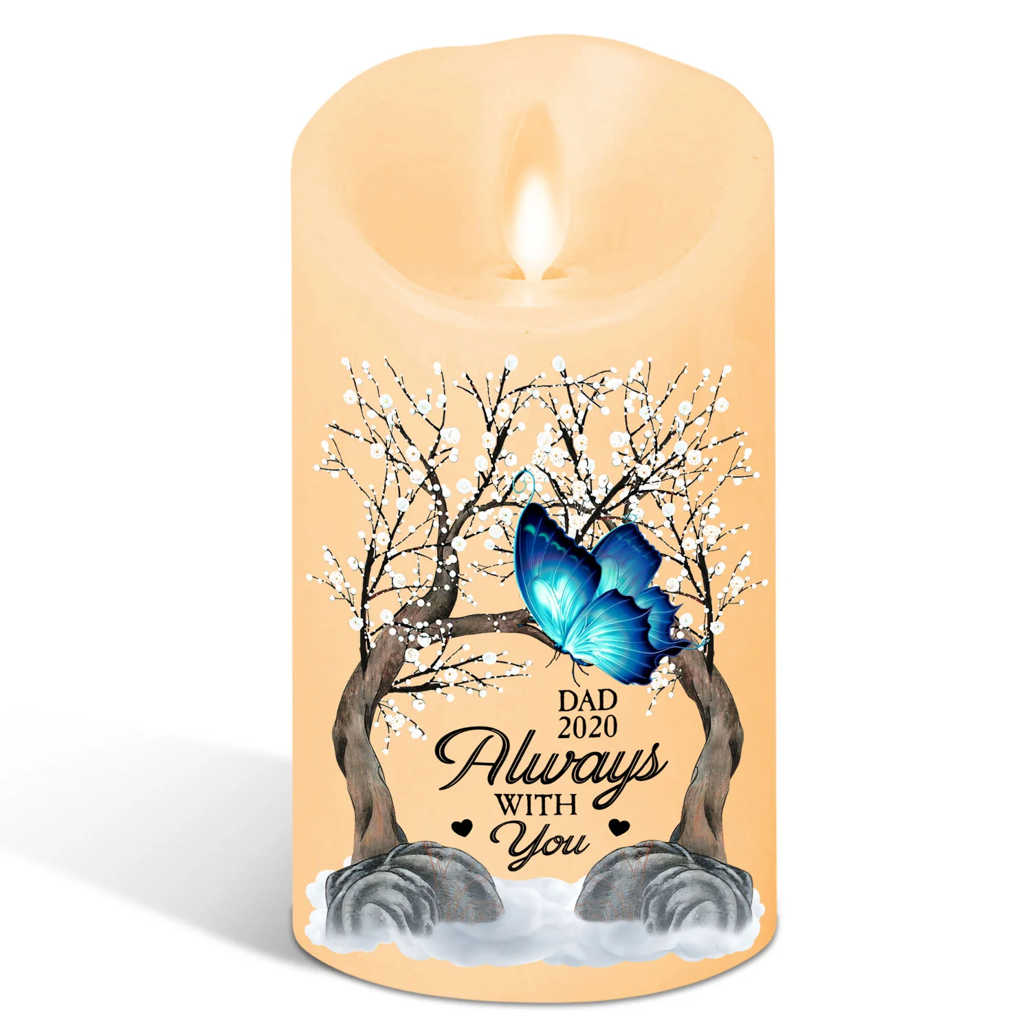 Forever Loved - Personalized Custom LED Candle - Image 3