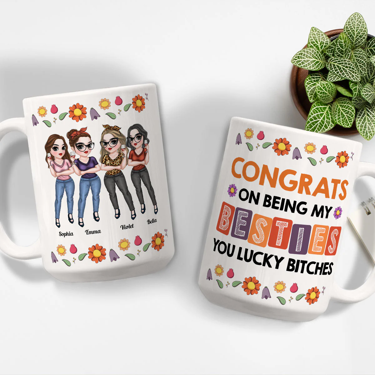 Forever My Bestie - Personalized Custom Coffee Mug - Image 5