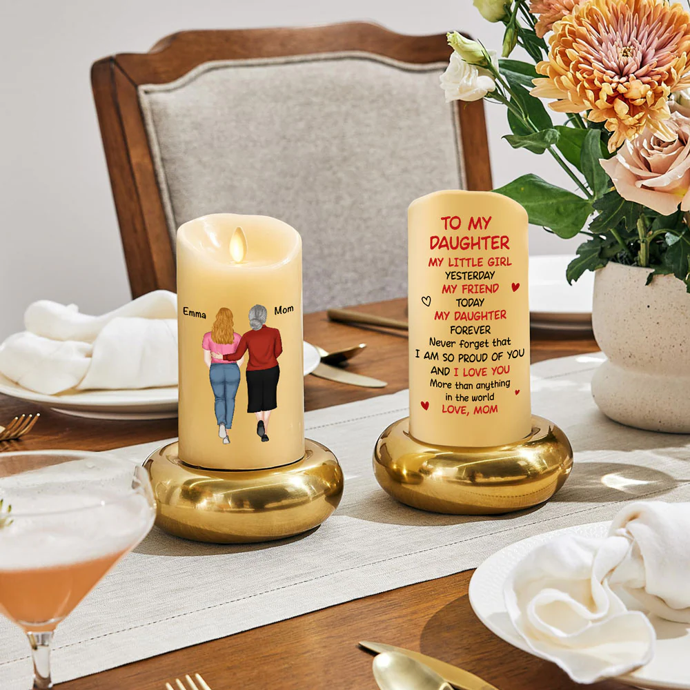 Forever My Child - Personalized Custom LED Candle - Image 2