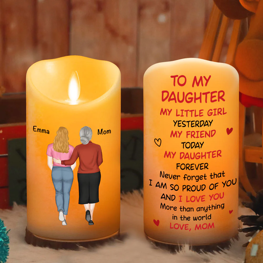 Forever My Child - Personalized Custom LED Candle - Image 3