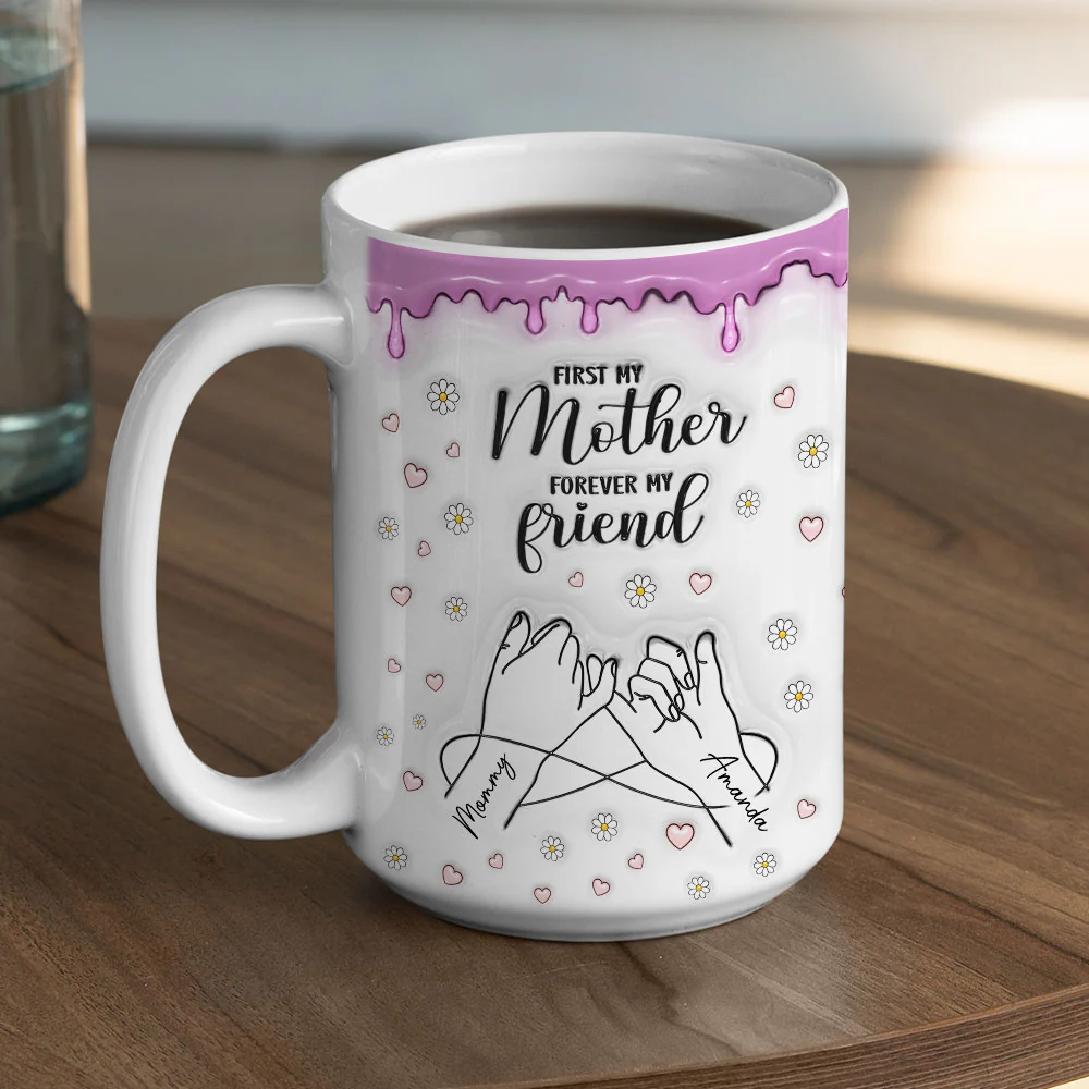 Forever My Friend - Personalized Custom 3D Inflated Effect Mug - Image 8