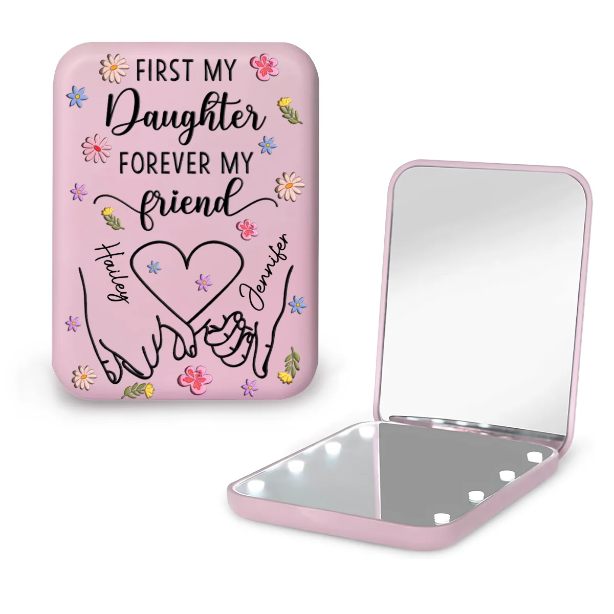 Forever My Friend - Personalized Custom LED Pocket Mirror - Image 10