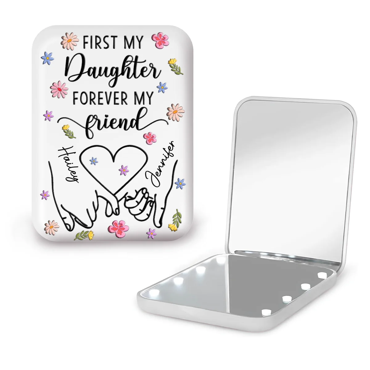 Forever My Friend - Personalized Custom LED Pocket Mirror - Image 11