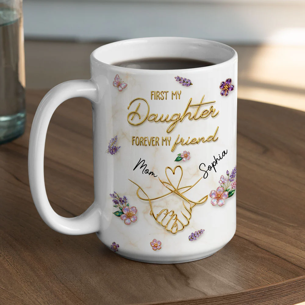 Forever My Lifelong Friend - Personalized Custom 3D Effect Coffee Mug - Image 5