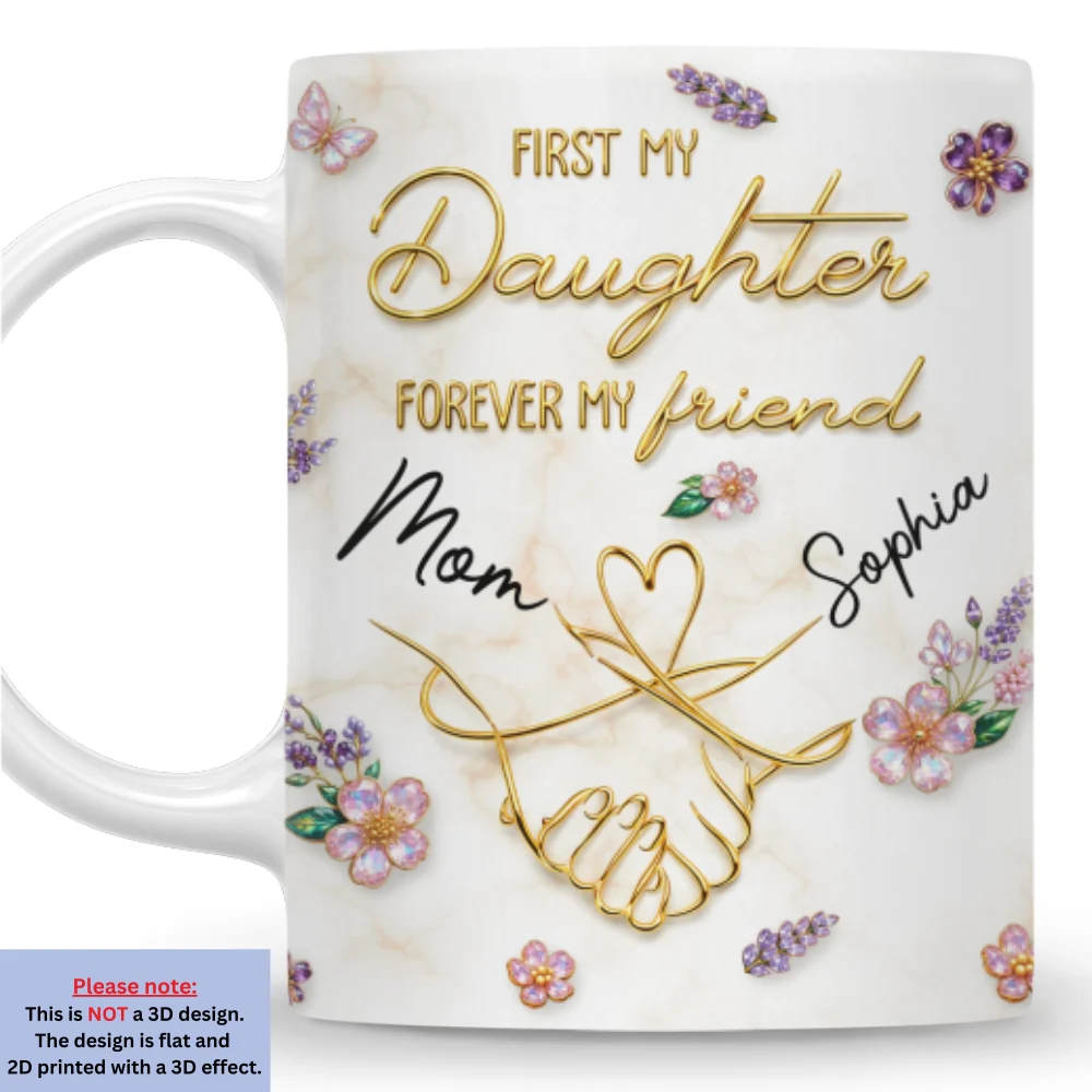 Forever My Lifelong Friend - Personalized Custom 3D Effect Coffee Mug - Image 7