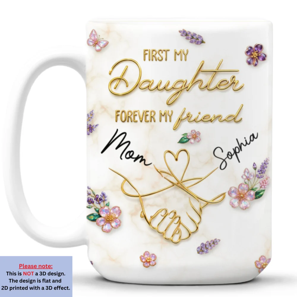Forever My Lifelong Friend - Personalized Custom 3D Effect Coffee Mug - Image 8