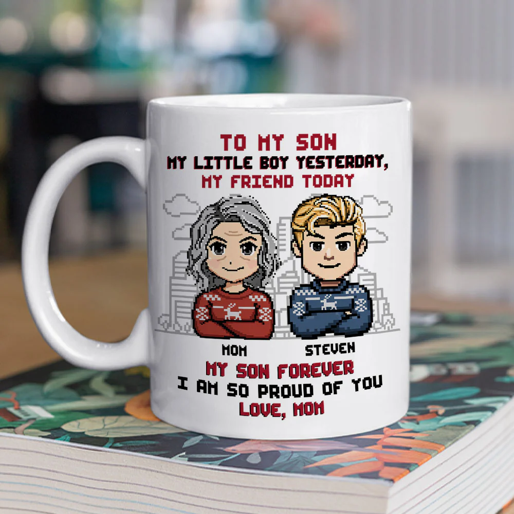 Forever My Little Boy - Personalized Custom Coffee Mug - Image 2