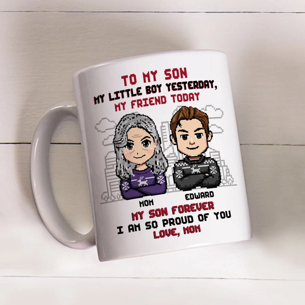 Forever My Little Boy - Personalized Custom Coffee Mug - Image 3