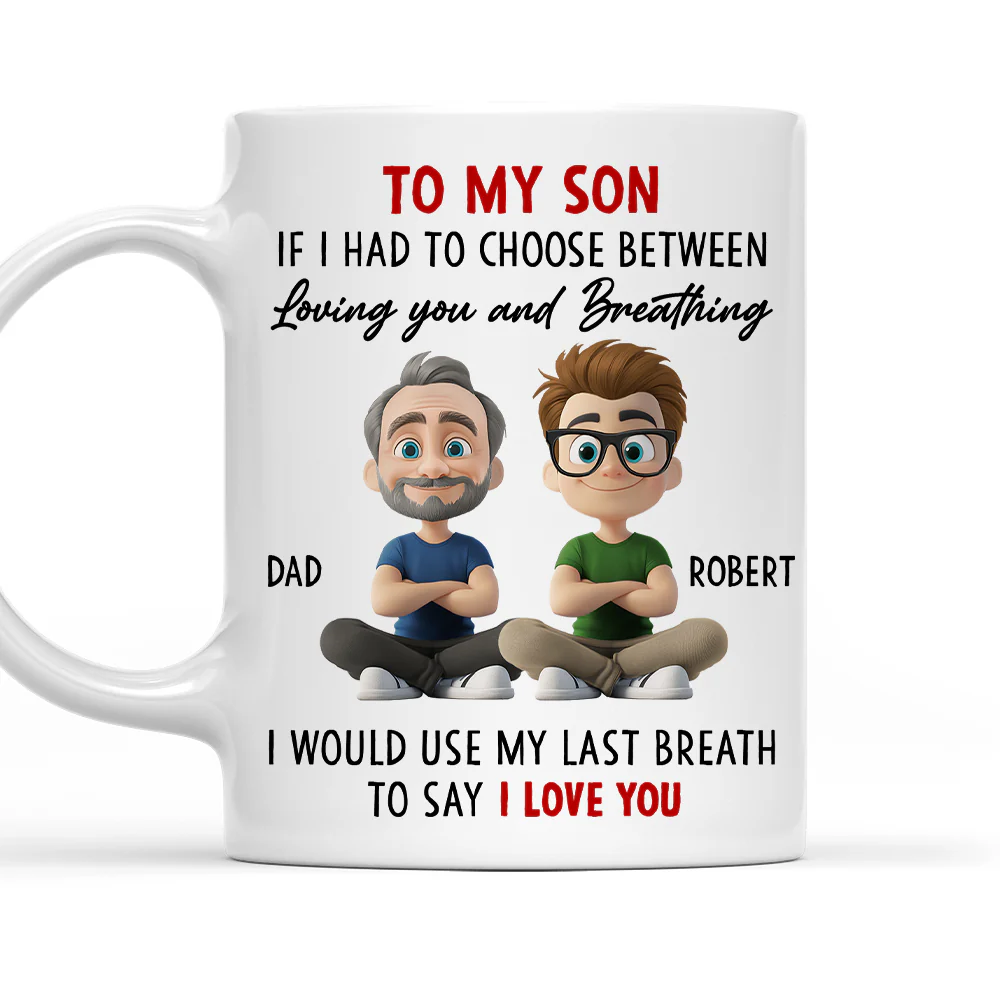 Forever My Little Man - Personalized Custom Coffee Mug