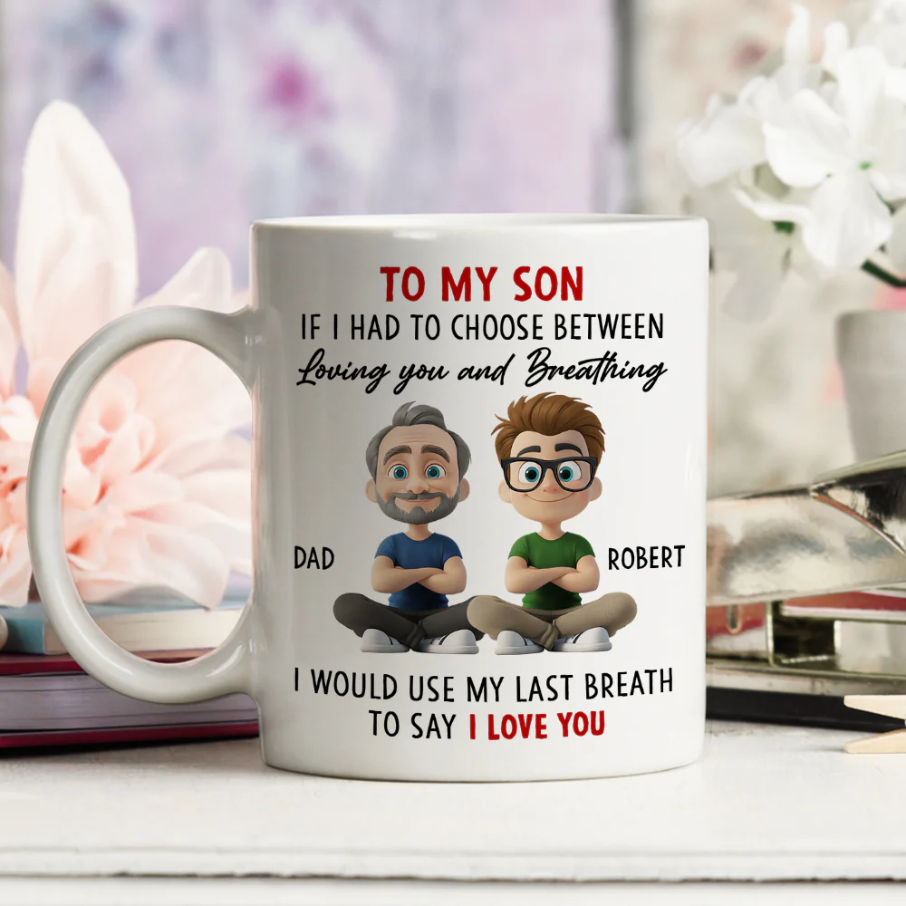 Forever My Little Man - Personalized Custom Coffee Mug - Image 3