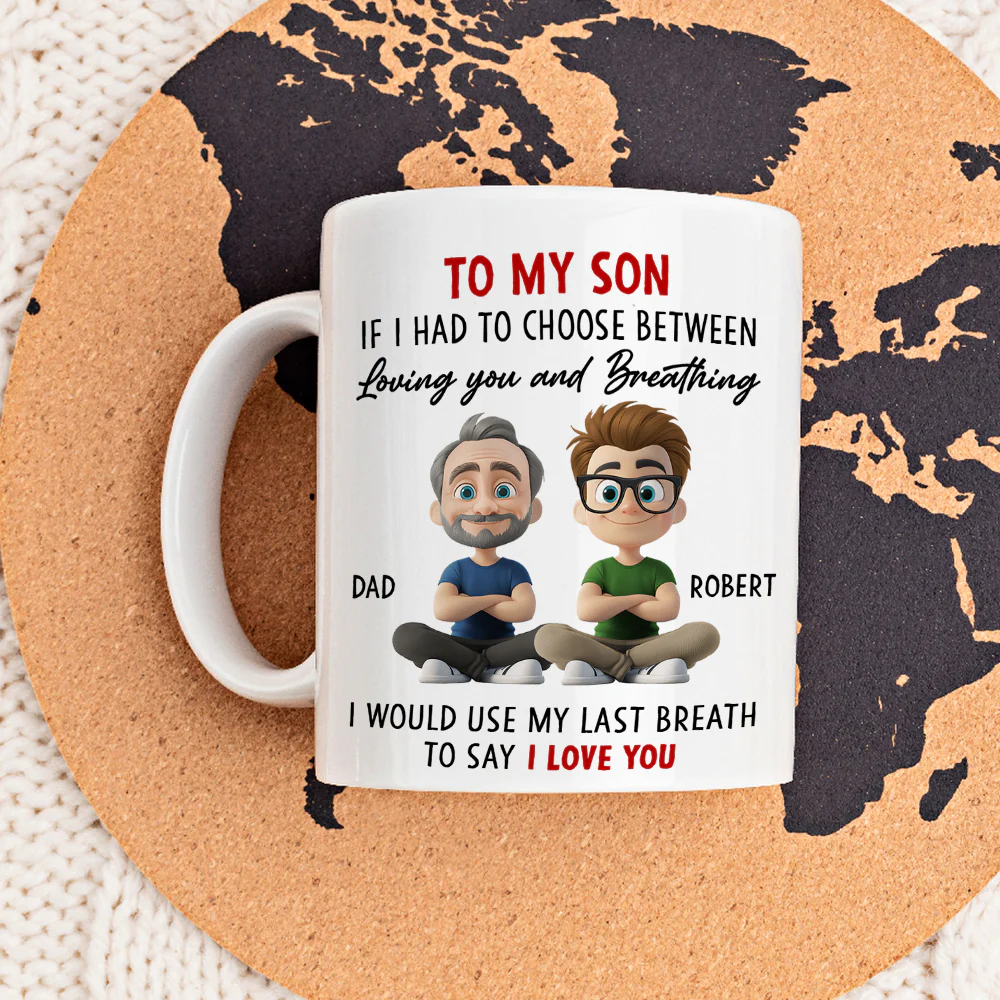 Forever My Little Man - Personalized Custom Coffee Mug - Image 4