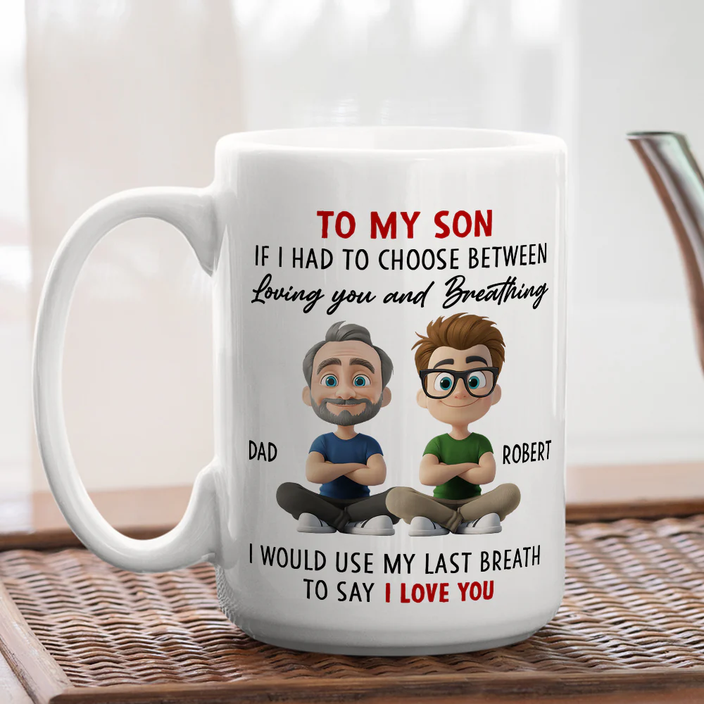 Forever My Little Man - Personalized Custom Coffee Mug - Image 5