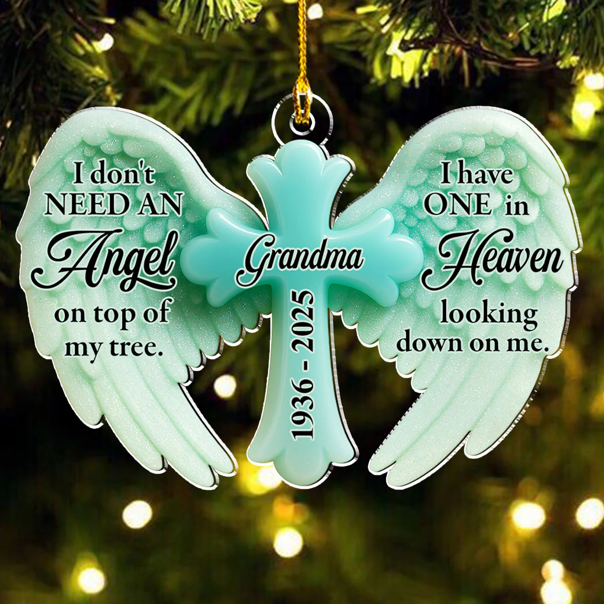 Forever Near - Personalized Custom Acrylic Ornament - Image 4