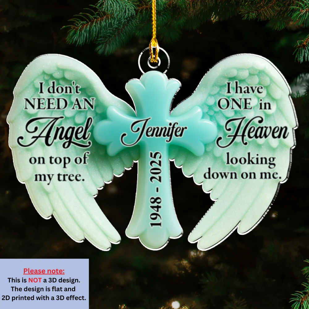 Forever Near - Personalized Custom Acrylic Ornament - Image 6