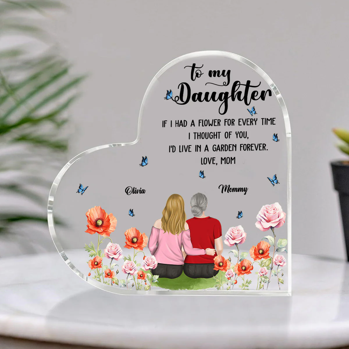 Forever Proud Of You Daughter - Personalized Custom Acrylic Plaque - Image 2