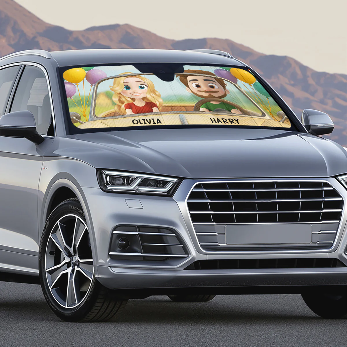 Forever Ride Together - Personalized Custom Car Sunshade - Image 4