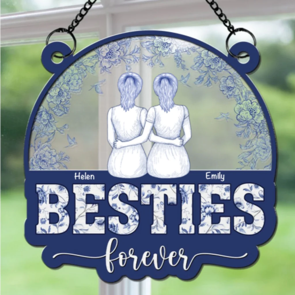 Forever Soul Bestie - Personalized Custom Suncatcher - Image 5