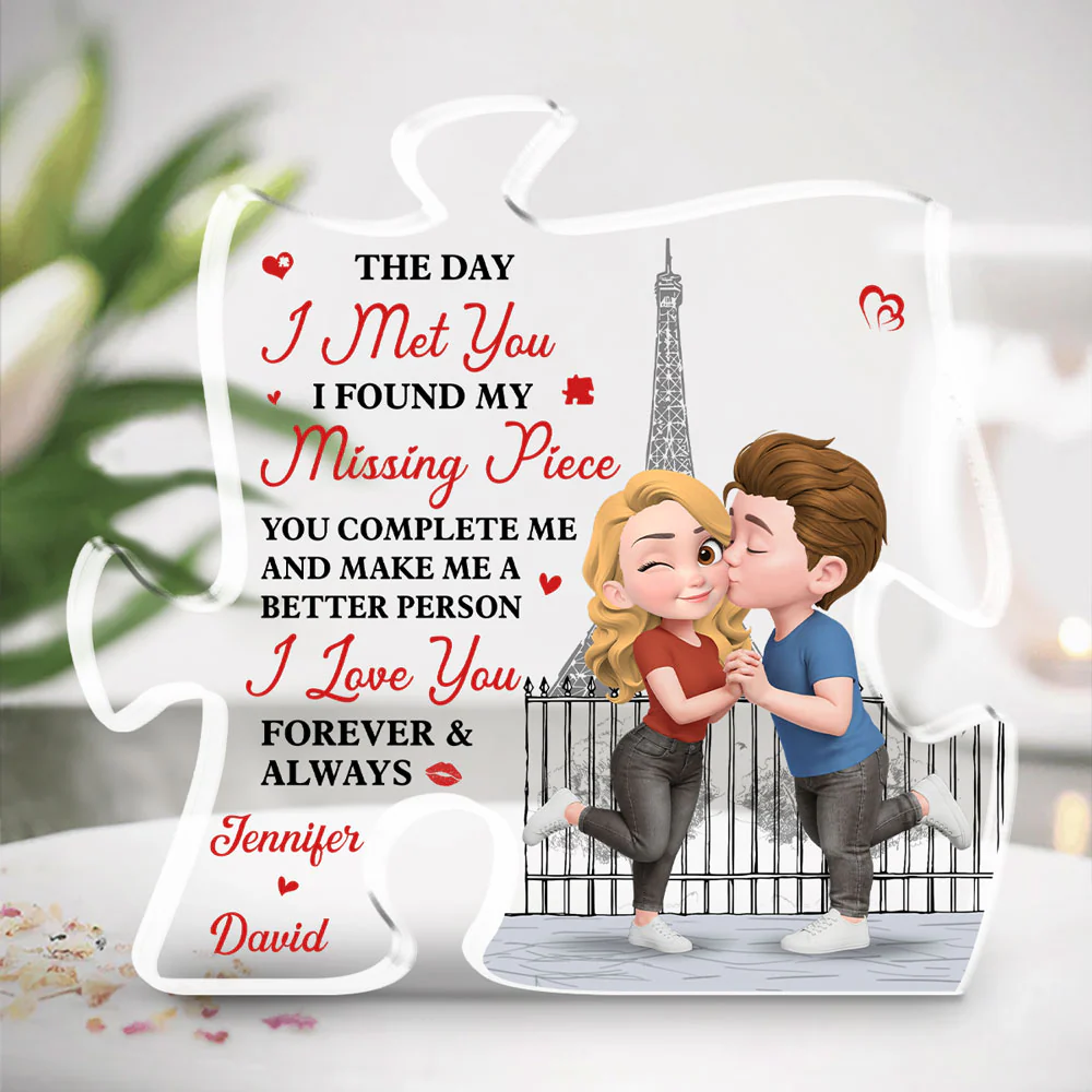 Forever Starts The Day We Met - Personalized Custom Acrylic Plaque