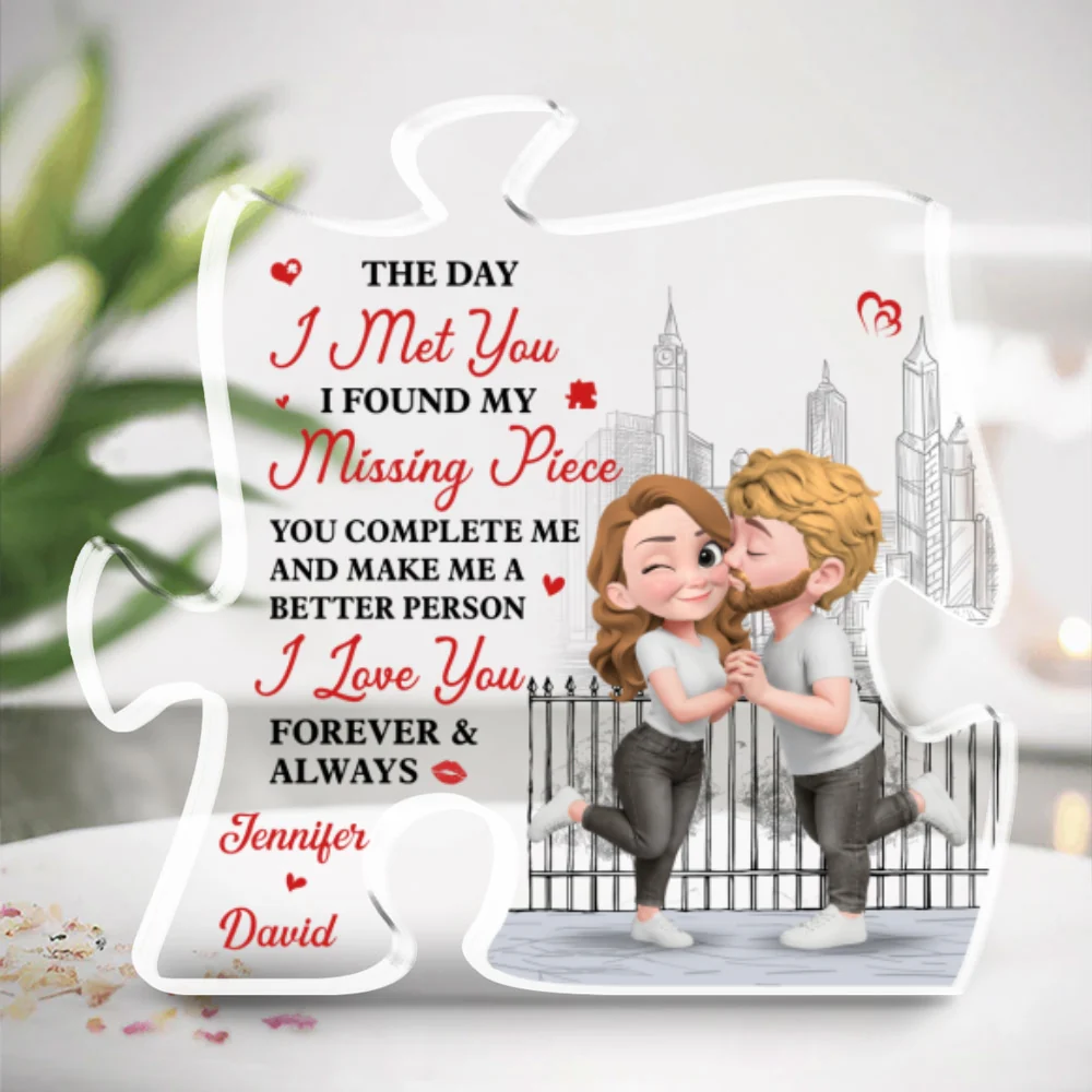 Forever Starts The Day We Met - Personalized Custom Acrylic Plaque - Image 6