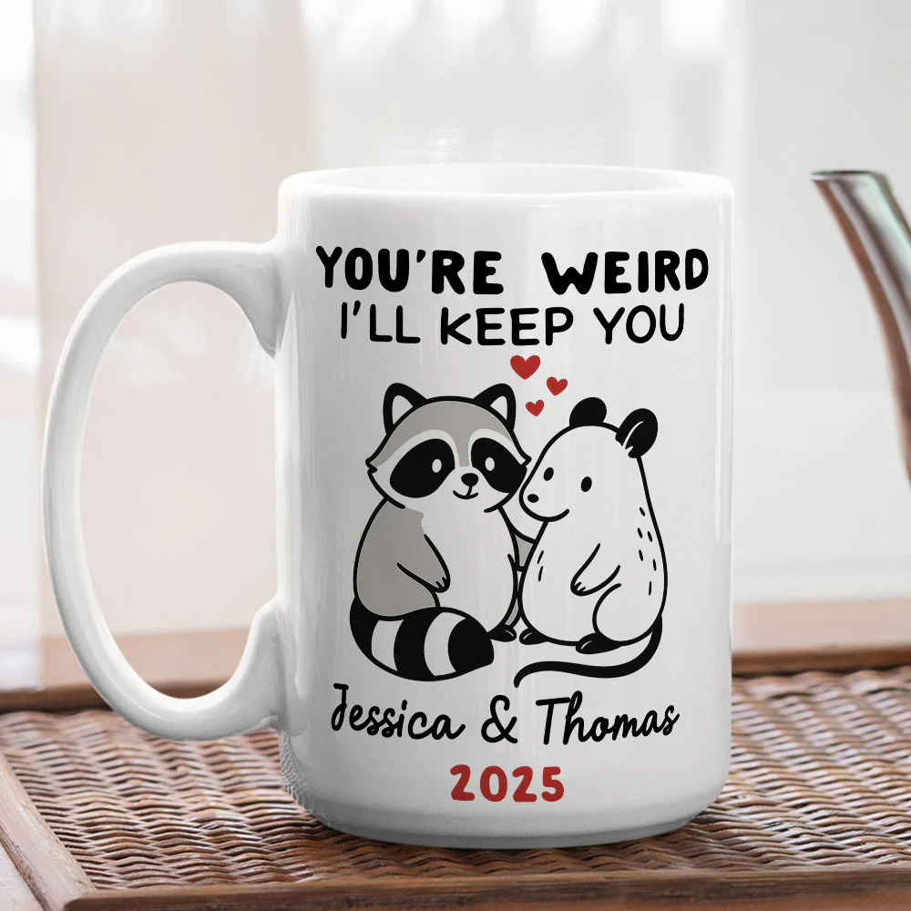 Forever Sticking With My Weirdo - Personalized Custom Coffee Mug - Image 4