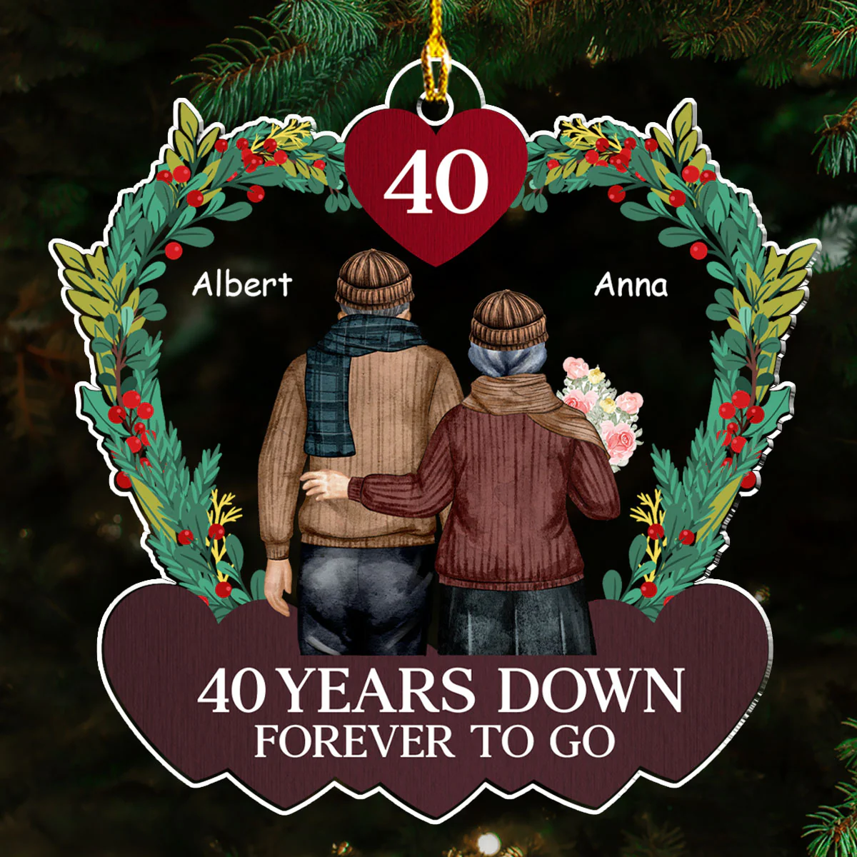 Forever To Go - Personalized Custom Acrylic Ornament - Image 4