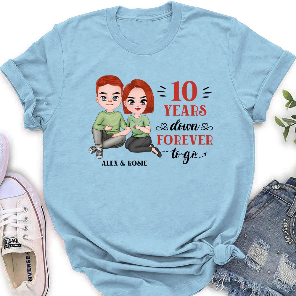 Forever To Go - Personalized Custom Women's T-shirt - Image 3