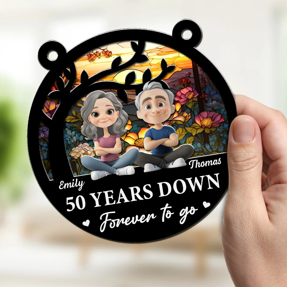 Forever To Go Together - Personalized Custom Suncatcher - Image 2